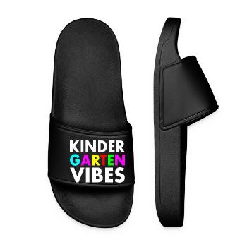 kindergarten vibes - Women’s Pool Sliders - black - Front