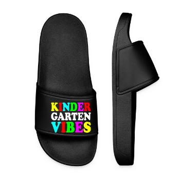 kindergarten vibes - Women’s Pool Sliders - black - Front