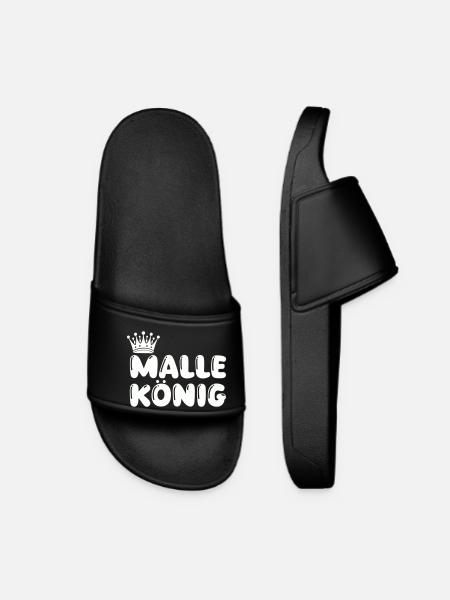 malle könig - Frauen Badelatschen - Schwarz