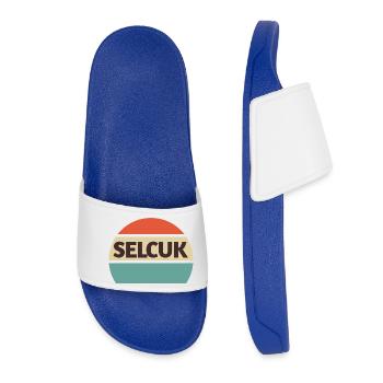 Selcuk Adventure vacation Turkish - Women’s Pool Sliders - royal blue - Front