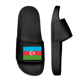 Drapeau de l’Azerbaïdjan – Fierté et identité nationale - Claquettes Femme - noir - Devant