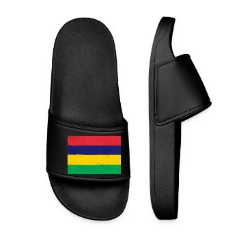 Flagge von Mauritius - Frauen Badelatschen - Schwarz - Vorne