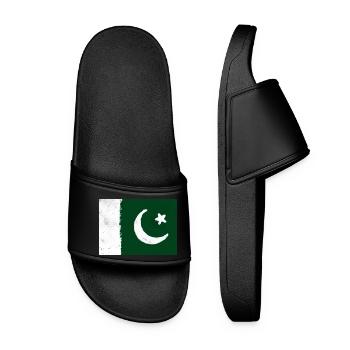 Drapeau du Pakistan - Claquettes Femme - noir - Devant