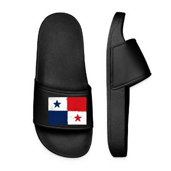 Drapeau du Panama - Claquettes Femme - noir - Devant