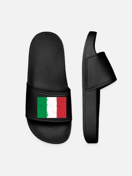 Drapeau de l’Italie - Claquettes Femme - noir