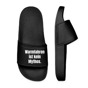 Warmfahren ist kein Mythos - Frauen Badelatschen - Schwarz - Vorne