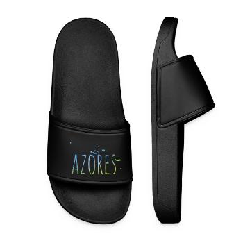 Azores - Frauen Badelatschen - Schwarz - Vorne