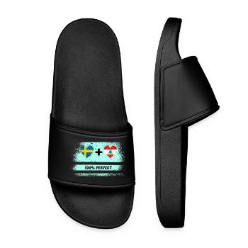 Lebanon and Sweden 100% Perfect / Gift - Women’s Pool Sliders - black - Front