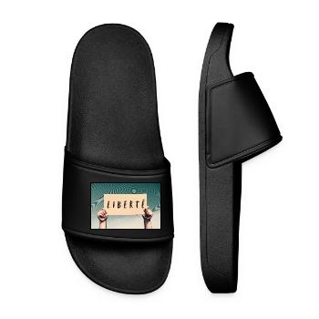 Sign - Freedom - Women’s Pool Sliders - black - Front