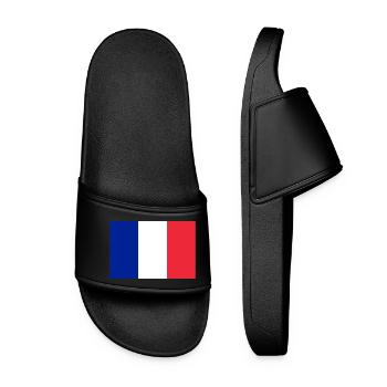 Frankreich - Frauen Badelatschen - Schwarz - Vorne