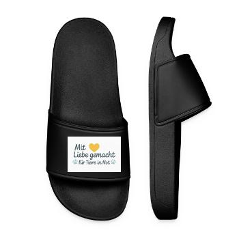 For animals in need - Women’s Pool Sliders - black - Front
