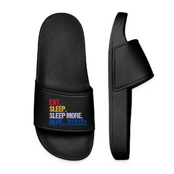 MANGER DORMIR DORMIR DORMIR PLUS ZzZzZ - Claquettes Femme - noir - Devant