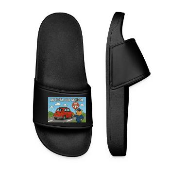 Autista_old_school - Claquettes Femme - noir - Devant