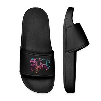 Bobsleigh Squelette Luge d’Hiver - Claquettes Femme - noir - Devant