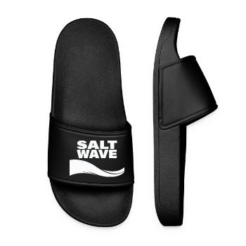 SALT WAVE - Frauen Badelatschen - Schwarz - Vorne