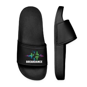 Breakdance Streetstyle Hip Hop DJ Dance - Claquettes Femme - noir - Devant