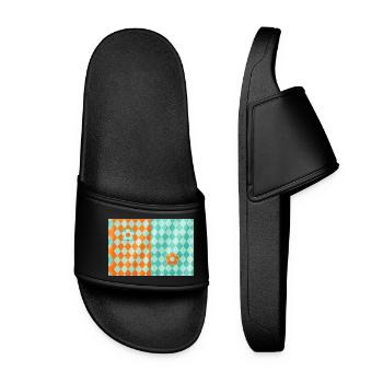 Harlequin Petal Duo - Women’s Pool Sliders - black - Front
