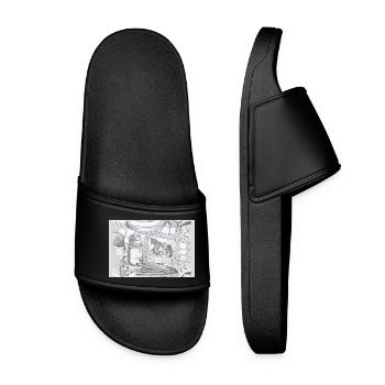 Sketches from the kitchen and a completely normal day - Women’s Pool Sliders - black - Front