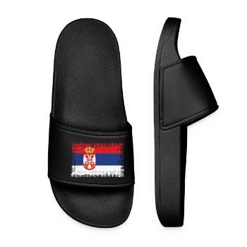 Country Serbia - Women’s Pool Sliders - black - Front