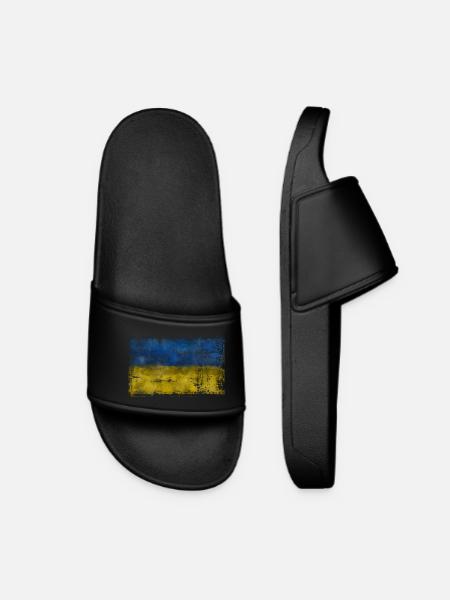 Ukraine - Frauen Badelatschen - Schwarz