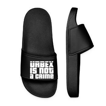 Urbax is not a crime - Women’s Pool Sliders - black - Front