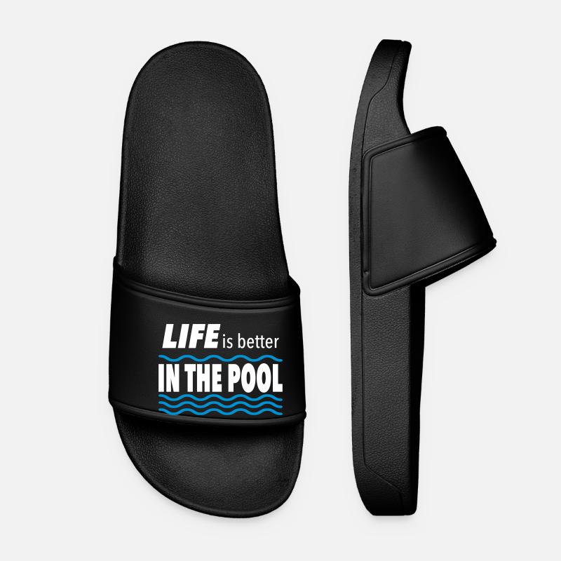 swimming pool - Women’s Pool Sliders - black