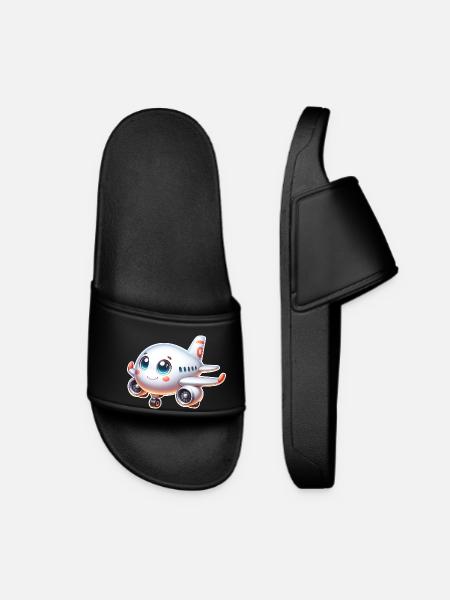 Airplane - Women’s Pool Sliders - black