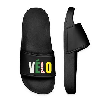 Bike Jersey Original Cyclist Gift - Women’s Pool Sliders - black - Front