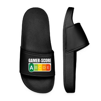 GAMER SCORE - Humour noir - Claquettes Femme - noir - Devant