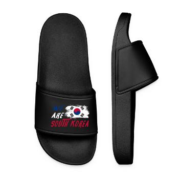 We are South Korea - Women’s Pool Sliders - black - Front