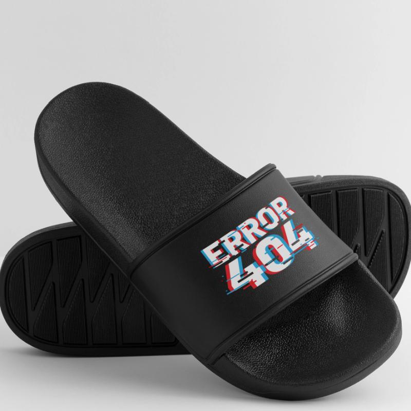 Error 404 Glitch Women’s Pool Sliders