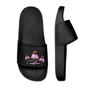 Coneflower Sonnenhut - Women’s Pool Sliders - black - Front