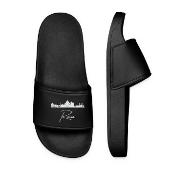 Rome Skyline, Rome Italy - Women’s Pool Sliders - black - Front