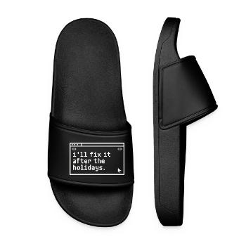Après les vacances : Fix It IT - Claquettes Femme - noir - Devant