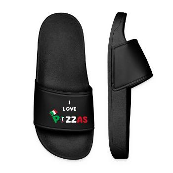 Italian pizza pazzaiolo - Women’s Pool Sliders - black - Front