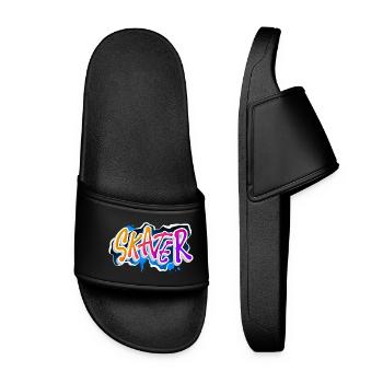 Skater - Frauen Badelatschen - Schwarz - Vorne