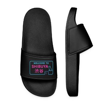 Welcome to Shibuya - Claquettes Femme - noir - Devant