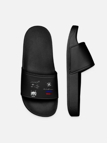 Aviation since 1922 supersonic flight instrument - Women’s Pool Sliders - black