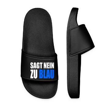 Dites non au bleu - Claquettes Femme - noir - Devant