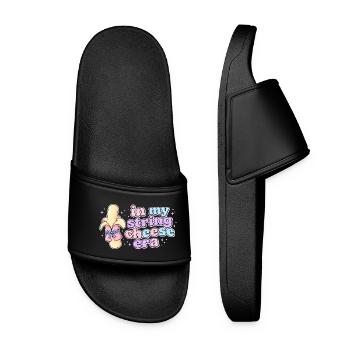 In My String Cheese Era Kaesestick Design - Women’s Pool Sliders - black - Front