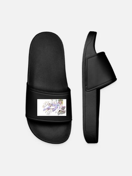 Daydreaming about Birds - Women’s Pool Sliders - black