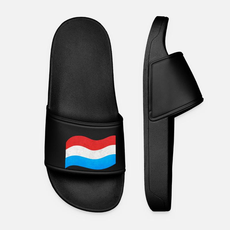 Le drapeau du Luxembourg - Claquettes Femme - noir