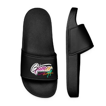 Gamer Gaming - Women’s Pool Sliders - black - Front