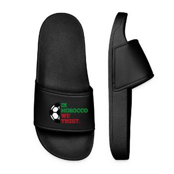 Au Maroc, nous avons confiance - Claquettes Femme - noir - Devant