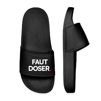 Faut doser - Claquettes Femme - noir - Devant