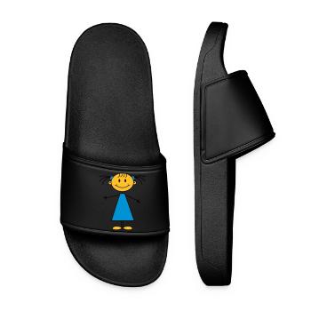 girl - Women’s Pool Sliders - black - Front