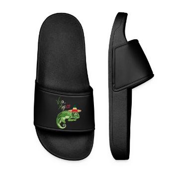 Viva Mexiko Sombrero - Frauen Badelatschen - Schwarz - Vorne