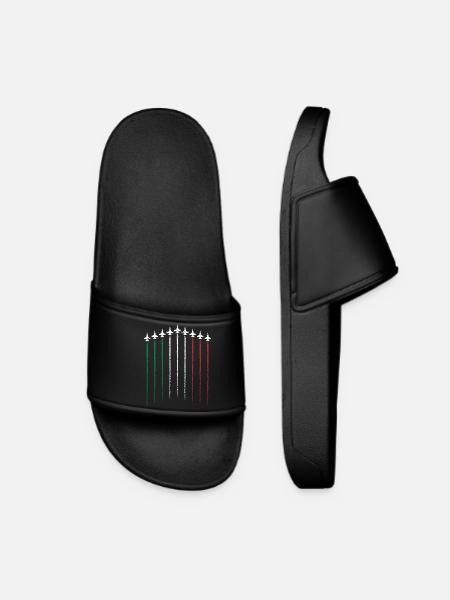 Drapeau Hue épées en vert blanc rouge - Claquettes Femme - noir