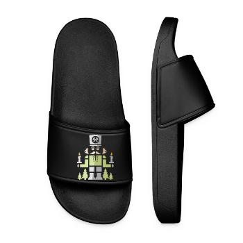 Mineur de Casse-Noisette – Symbole artistique des Monts Métallifères - Claquettes Femme - noir - Devant