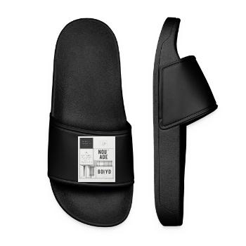 Modern Architecture Poster - Women’s Pool Sliders - black - Front